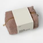 Косметичка Miso Teddy пудрового кольору середня квадрат
