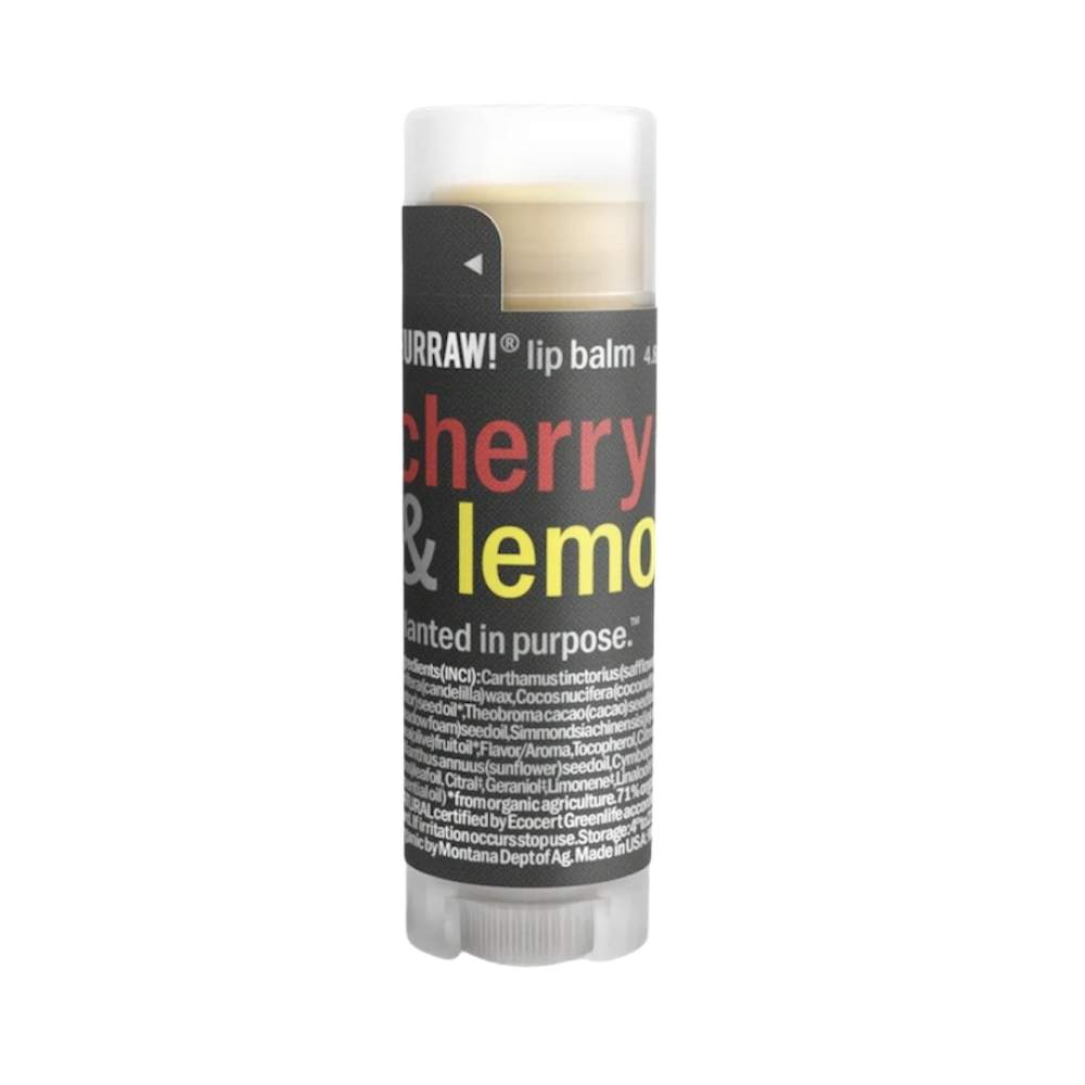 Бальзам для губ Hurraw! Cherry & Lemon Lip Balm (4,8 г)