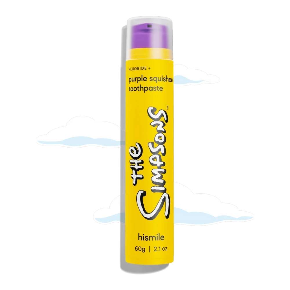 Зубна паста для м'якого відбілювання Hismile The Simpsons Purple Squishee Toothpaste 60g