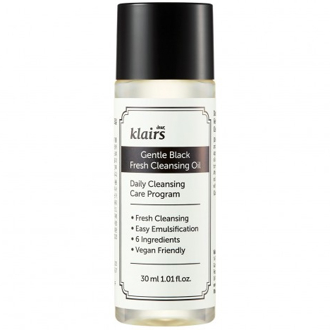 Гідрофільна олія Dear, Klairs Gentle Black Fresh Cleansing Oil 30 мл