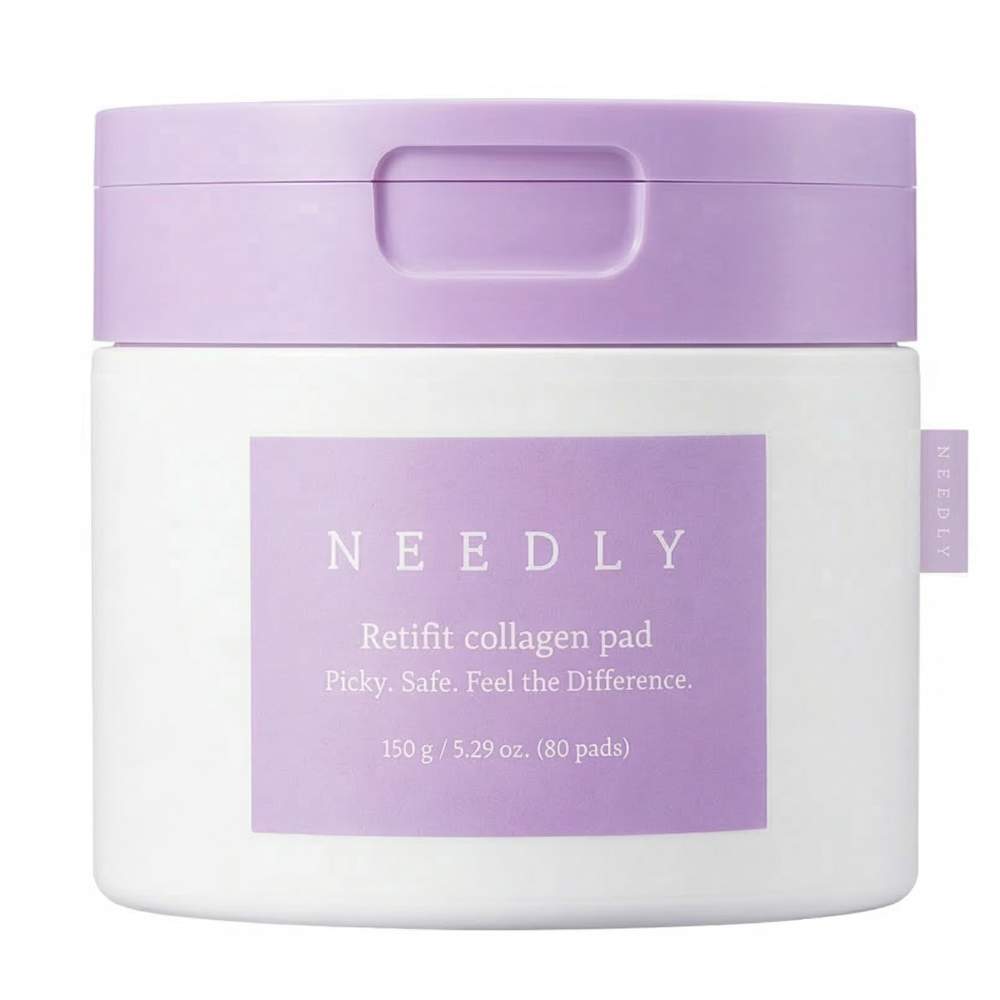 Тонер-педи з колагеном для зволоження та пружності Needly Retifit Collagen Pad 80 шт